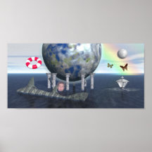 Poster surrealista de la sorpresa