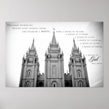 Poster - templo 2 de Salt Lake City Utah LDS