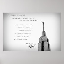 Poster - templo 3 de Utah LDS del pañero