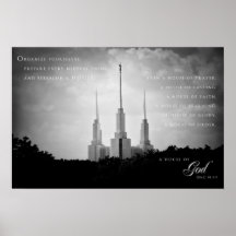 Poster - templo 3 del Washington DC LDS
