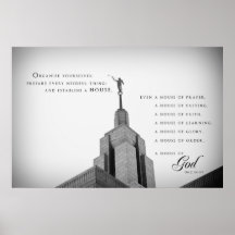 Poster - templo de Utah LDS del pañero