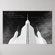 Poster - templo del Washington DC LDS