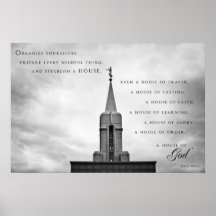 Poster - templo generoso 2 de Utah LDS