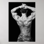 Poster trasero del Bodybuilder