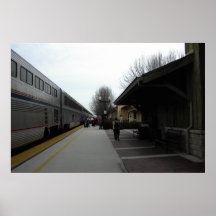Poster: Tren que deja la estación de Paso Robles e