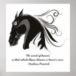 Poster tribal blanco y negro del personalizado de  posters