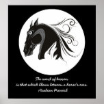 Poster tribal blanco y negro del personalizado de  posters