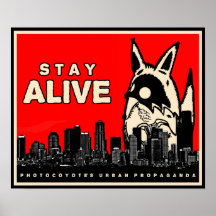 Poster urbano de la propaganda de Photocoyote