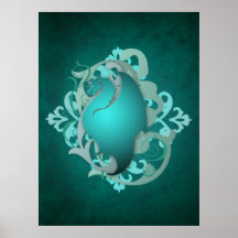 Poster urbano del dragón del trullo de la fantasía