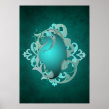Poster urbano del dragón del trullo de la fantasía