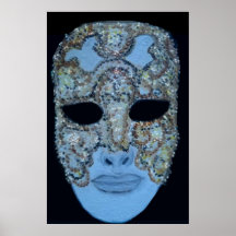 poster veneciano de la máscara