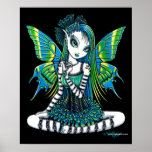 Poster verde de la hada del tatuaje de Katy