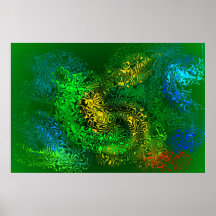 Poster verde de la paz