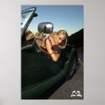 Poster verde del coche de Lotti B