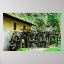 Poster viejo del molino