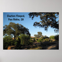 Poster: Viñedo de Clautiere, Paso Robles, CA
