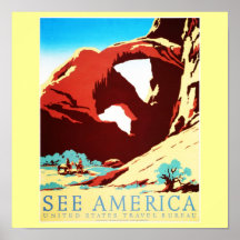 Poster-Vintage Viaje-América
