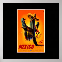 Poster-Vintage Viaje-México