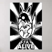Poster VIVO de la ESTANCIA de Photocoyote b/w