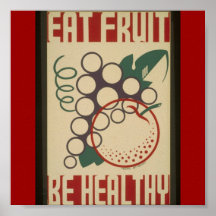 Poster-WPA-Coma la fruta sea sano