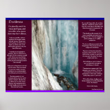 Posters 10 de las cascadas de los DESIDERÁTUMS