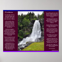 Posters 13 de las cascadas de los DESIDERÁTUMS