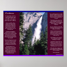 Posters 2 de las cascadas de los DESIDERÁTUMS