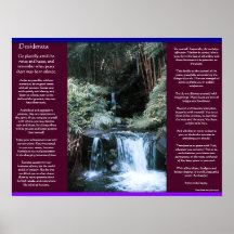 Posters 7 de las cascadas de los DESIDERÁTUMS