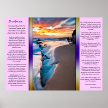 Posters azules del océano de los desiderátums