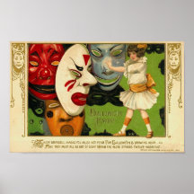 Posters de la obra clásica de las tarjetas de feli