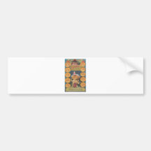 Posters de la obra clásica de las tarjetas de feli etiqueta de parachoque