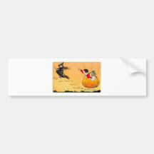 Posters de la obra clásica de las tarjetas de feli etiqueta de parachoque
