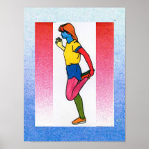 Posters de la pintura del estiramiento del cuadric