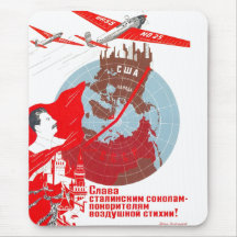 Posters de la propaganda de Unión Soviética de la  Tapete De Ratón