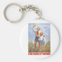 Posters de la propaganda de Unión Soviética de la  Llaveros