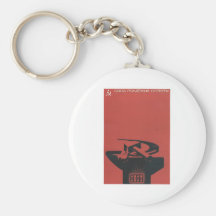 Posters de la propaganda de Unión Soviética de la  Llavero Personalizado