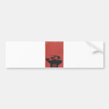 Posters de la propaganda de Unión Soviética de la  Etiqueta De Parachoque