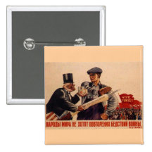 Posters de la propaganda de Unión Soviética de la  Pins