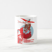 Posters de la propaganda de Unión Soviética de la  Tazas De Café