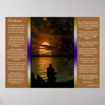 Posters de la silueta del océano de los desiderátu