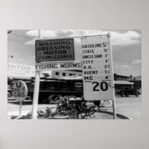 POSTERS DE LOS PRECIOS DE LA GASOLINA Y REIMPRESIO