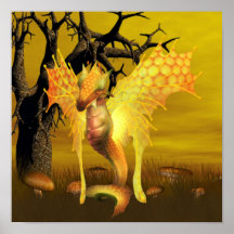 Posters de oro del dragón