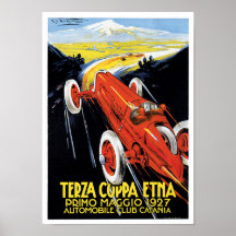 Posters del arte del anuncio del vintage del autom