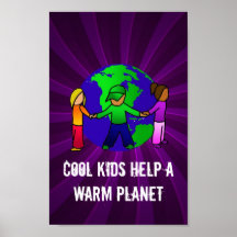 Posters del calentamiento del planeta
