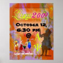Posters del fiesta de Luau para las hermandades de