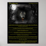 Posters del hombre lobo de los desiderátums