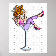 Posters, impresiones - chica en un vidrio de Marti