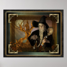 Posters mágicos del ejemplo de los magos