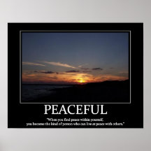 posters pacíficos del motivador y de la inspiració