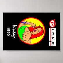 POSTERS PIN-UP vintage 1950